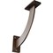 Ekena Millwork Bradford Steel Bracket, Hammered Dark Bronze 2"W x 9"D x 9"H BKTM02X09X09BRHDB - alternate 1
